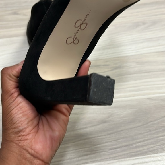 Jessica Simpson Kivela Pump Elegant Black Womens Heels Slip On Pointed Toe Sz 9M - Picture 7 of 12